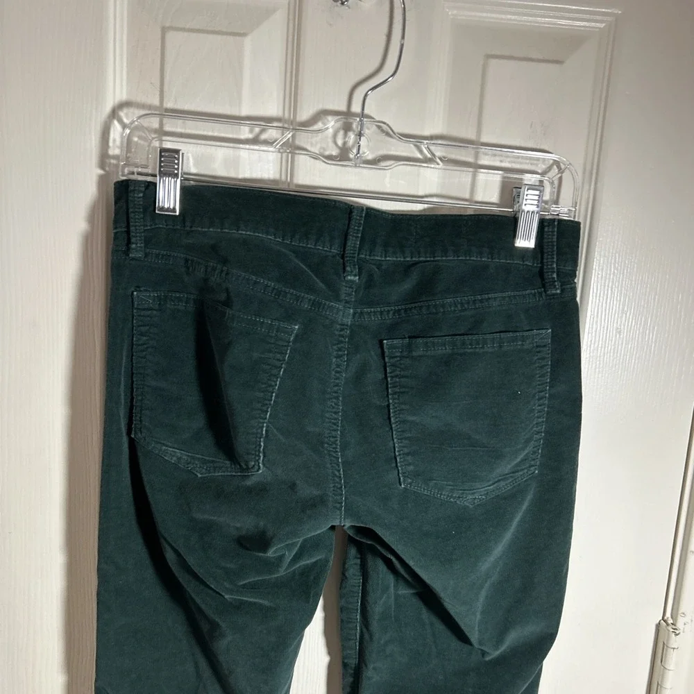 VTG Gap 1969 Womens 26R  Corduroy  Green Legging Jean Skinny Pants